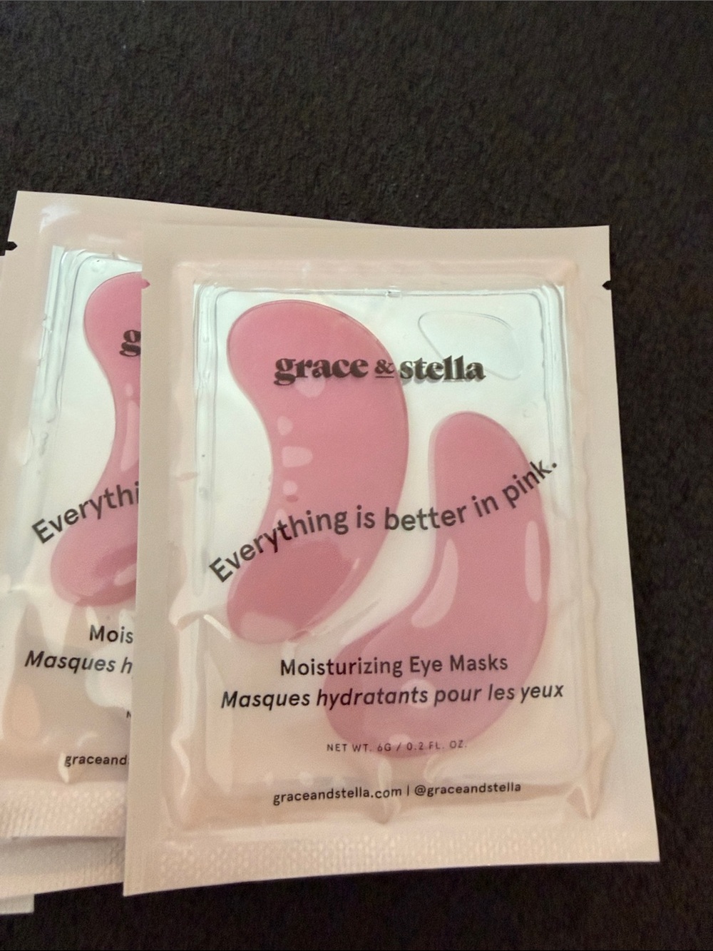 grace & stella Pink, Blue, and Gold Eye Masks